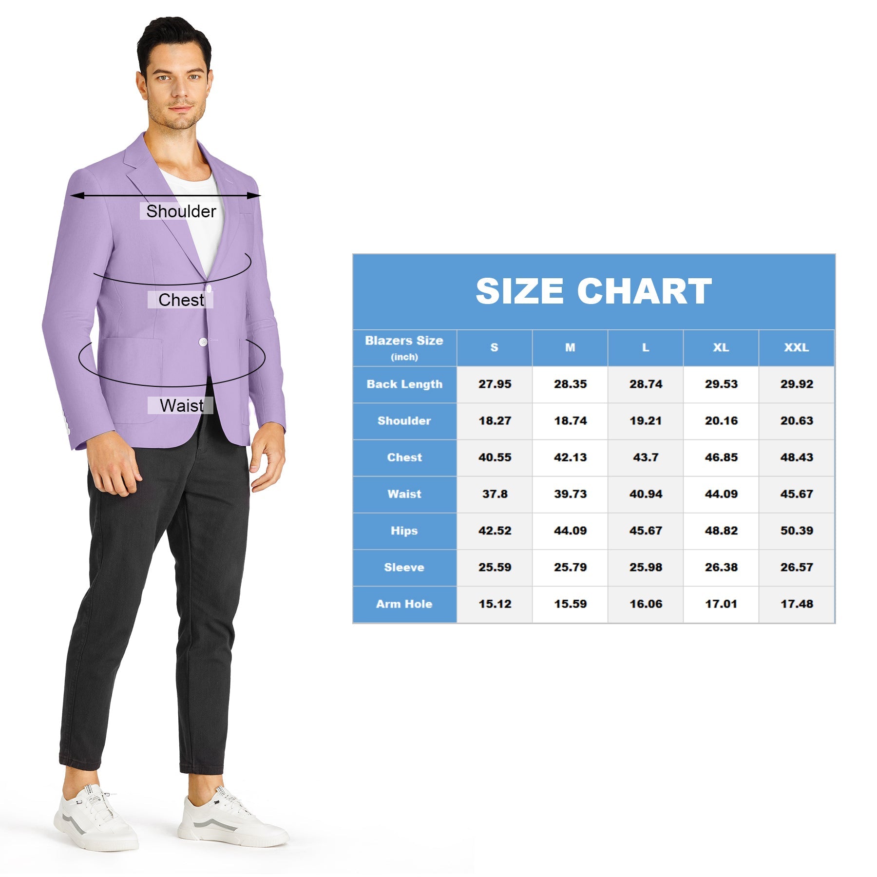 1PA1 Men's Linen Cotton Plain Lapel Two Buttons Suit Blazer