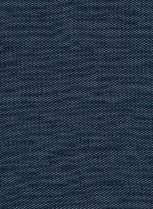 Dark Blue Men Linen Suit Materials