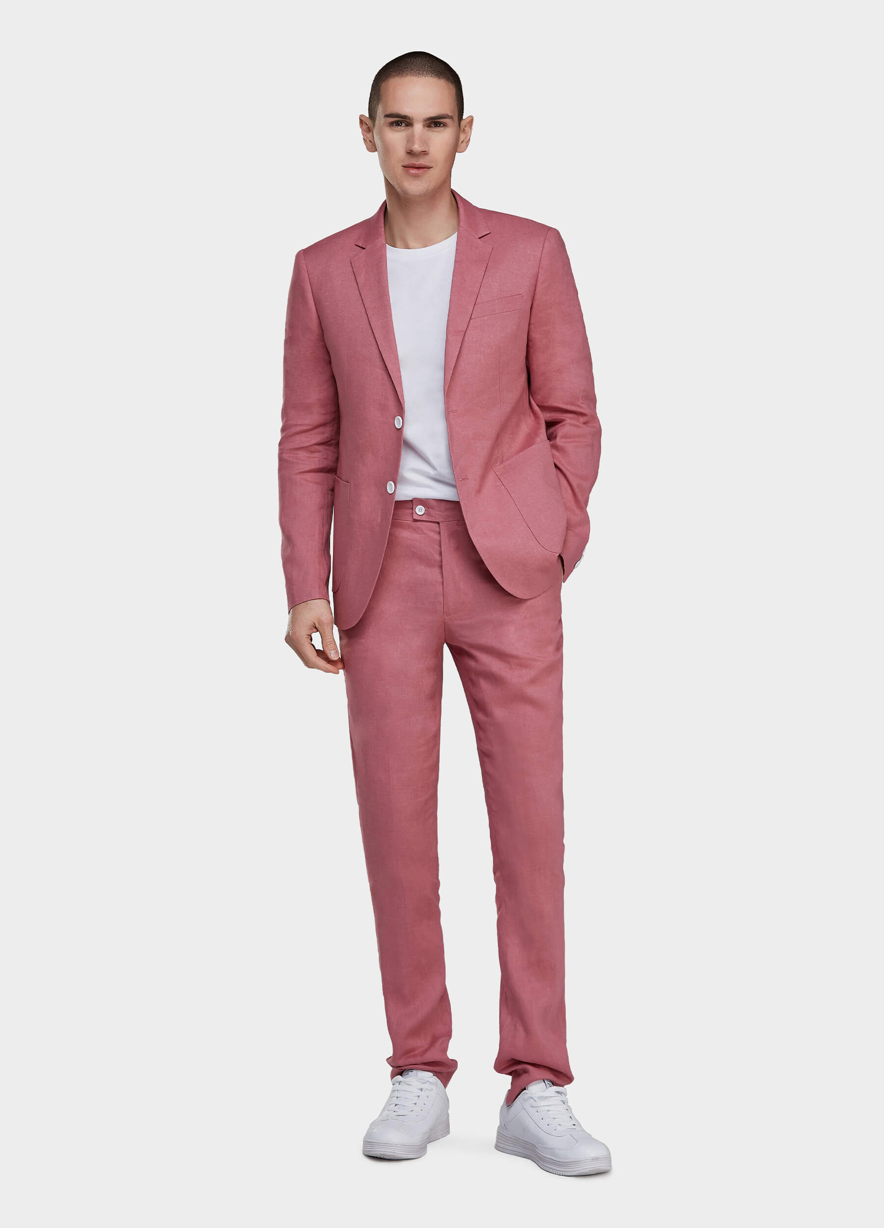 Pink suit for men