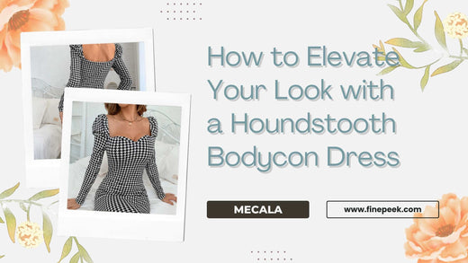 How to Elevate Your Look with a Houndstooth Bodycon Dress