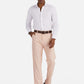 1PA1 Men's Cotton Linen Zipper Fly Pants Slim Fit Casual Trousers