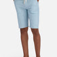 1PA1 Men's Cotton Linen Flat Front Shorts Drawstring Elastic Waist Beach Shorts