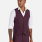 1PA1 Men's 3 Pieces Slim Fit Vested Suit, Wedding Tuxedo - Two Buttons Jacket, Vest & Pants