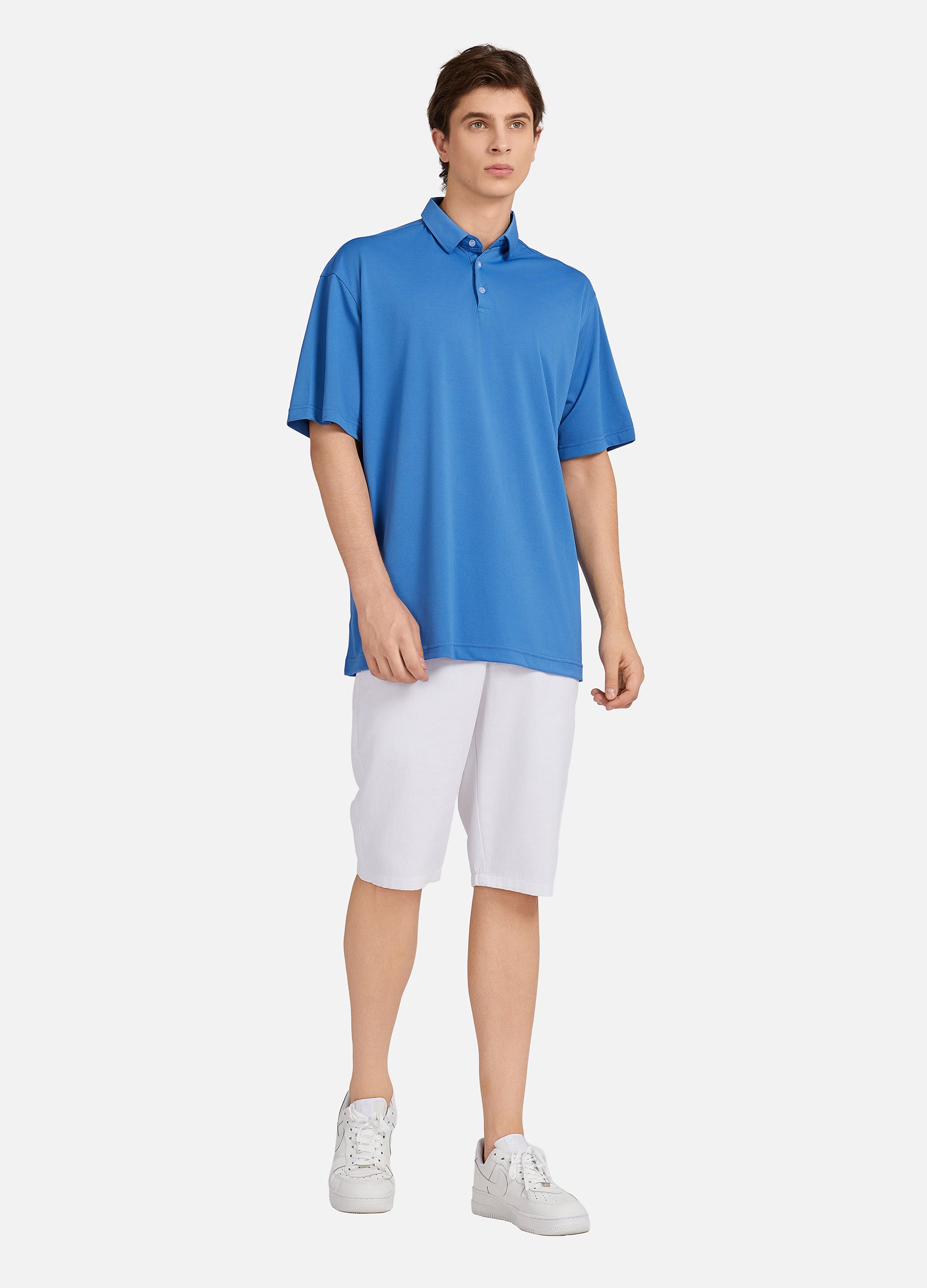1PA1 Men's Short Sleeve Polo Shirts Moisture Wicking Quick Dry Golf Shirts