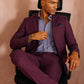 1PA1 Men's 2 Pieces Slim Fit Suit Set Two Buttons Jacket & Pants