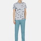 1PA1 Men's Cotton Linen Drawstring Zipper Fly Pants Slim Fit Casual Trousers