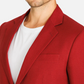 1PA1 Men's Linen Lapel Two-Button Red Blazer