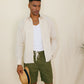 1PA1 Men's 100% Linen Dress Shirts Button Down Plain Casual Shirts