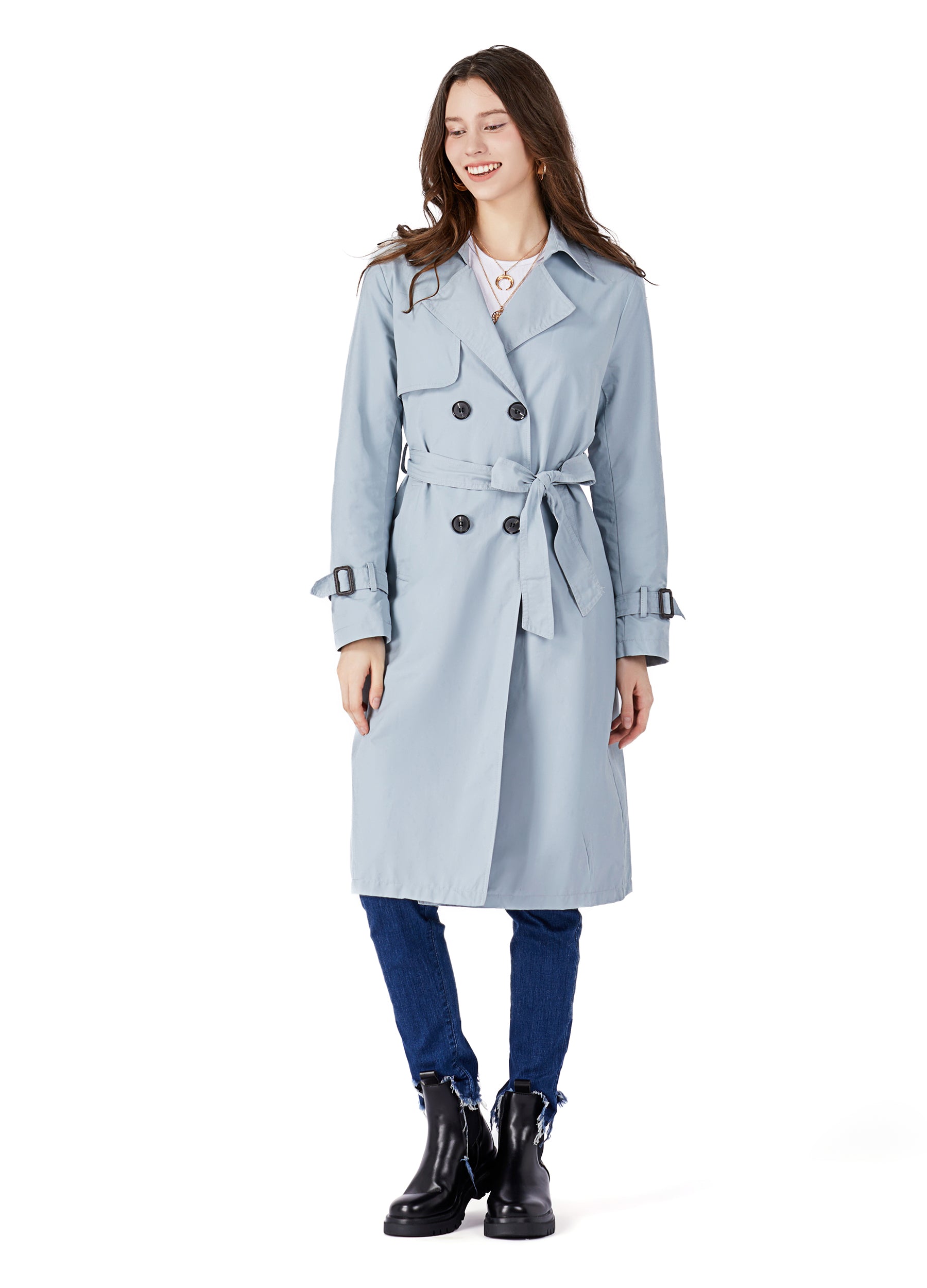 Double-Breasted Trench Coat