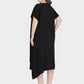 MECALA Women's Plus Size Solid Short Sleeve Maxi Dress