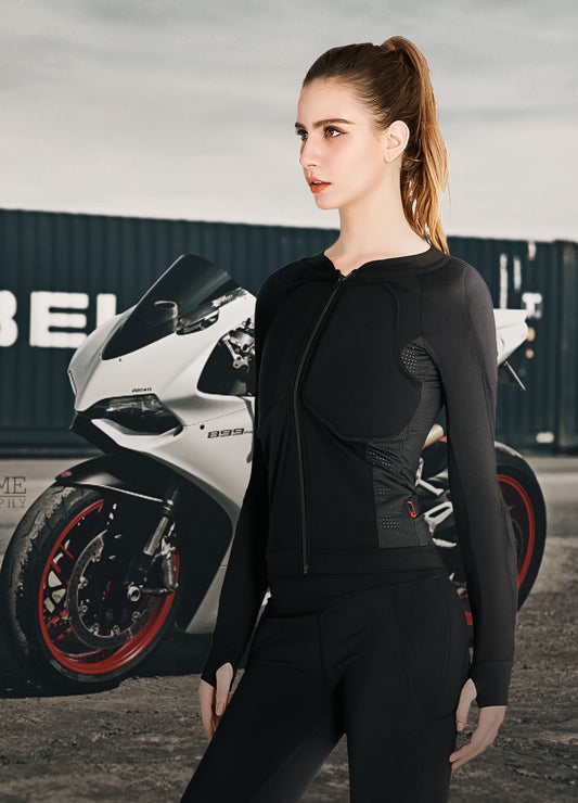 4POSE Women's Motorcycle Jacket & Pants Biker Racing Suit 2 Pieces Sportbike Gear
