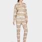 MECALA Women's Tie Dye Pajama Sets Long Sleeve Hoodie Sweatshirt with Long Pants