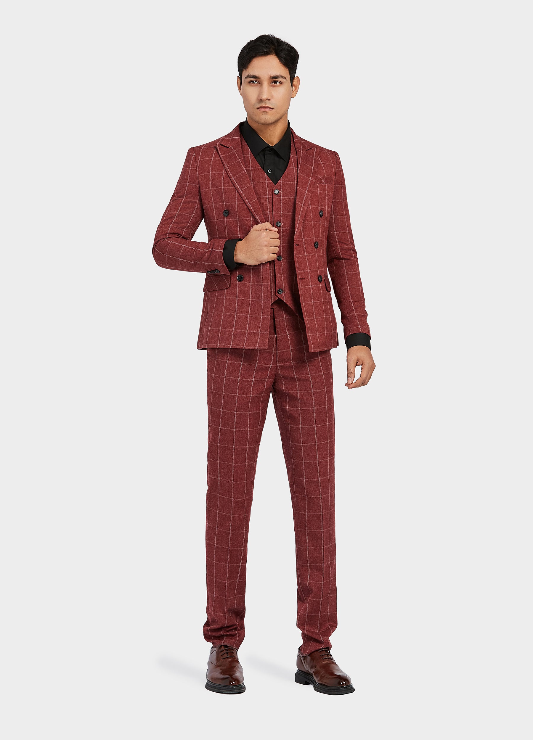 red men suit