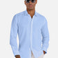 1PA1 Men's 100% Linen Dress Shirts Button Down Plain Casual Shirts