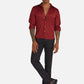 1PA1 Men's Leopard Print Button Down Dress Shirts