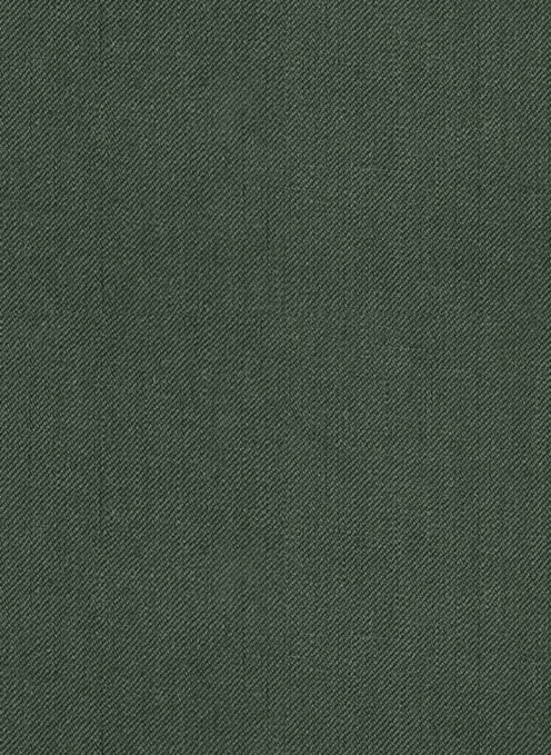 Olive green linen suit materials