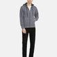 1PA1 Men's Zip Up Fleece Hooded Jacket Casual Hoodie Sweatshirt Coat
