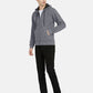 1PA1 Men's Zip Up Fleece Hooded Jacket Casual Hoodie Sweatshirt Coat