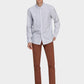1PA1 Men's Fall Straight Leg Zip Fly Button Closure Slant Pocket Casual Trousers-Brown main view
