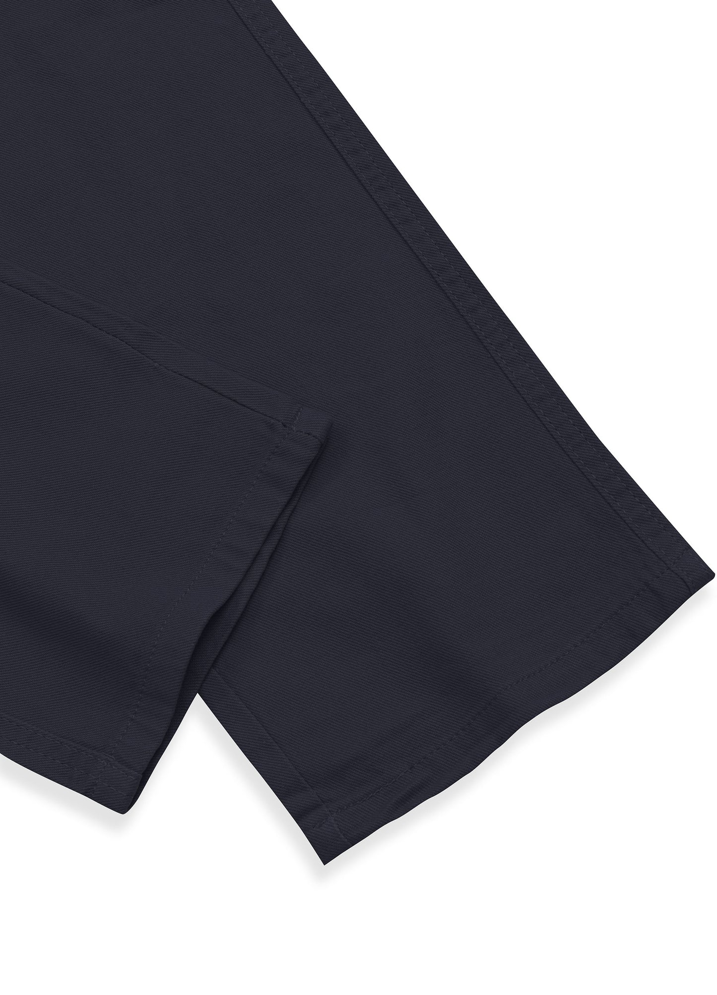 1PA1 Men's Fall Straight Leg Zip Fly Button Closure Slant Pocket Casual Trousers-Black pant leg