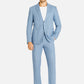 Denim blue Men Linen Suit