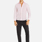 Men's Stand Collar Pink Shirt