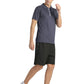 4POSE Men's Drak Grey Moisture Wicking Quick Dry Golf Workout Polo Shirt