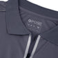 4POSE Men's Drak Grey Moisture Wicking Quick Dry Golf Workout Polo Shirt