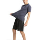 4POSE Men's Drak Grey Moisture Wicking Quick Dry Golf Workout Polo Shirt