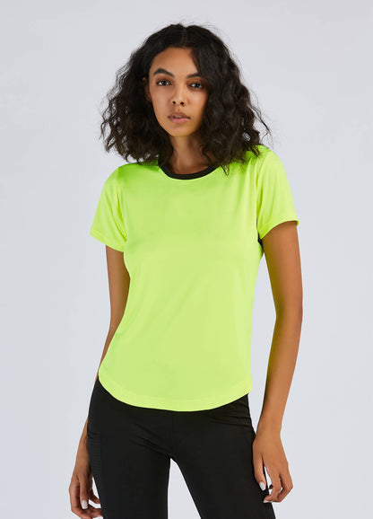 4POSE Women's Summer Round Neck Quick Dry Stretch Sport T-Shirts