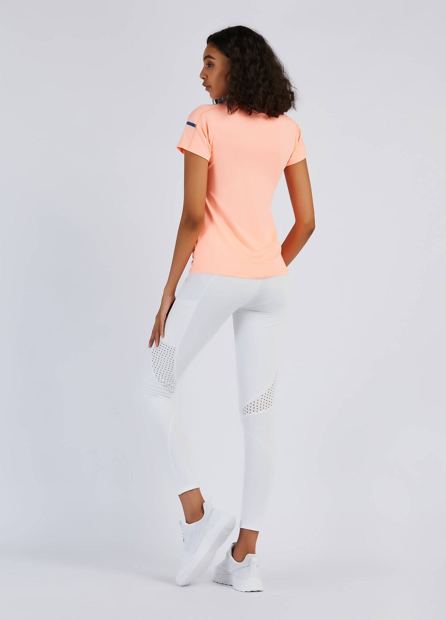 4POSE Women's Summer QUICK Dry Round Neck Stretch Training Tee