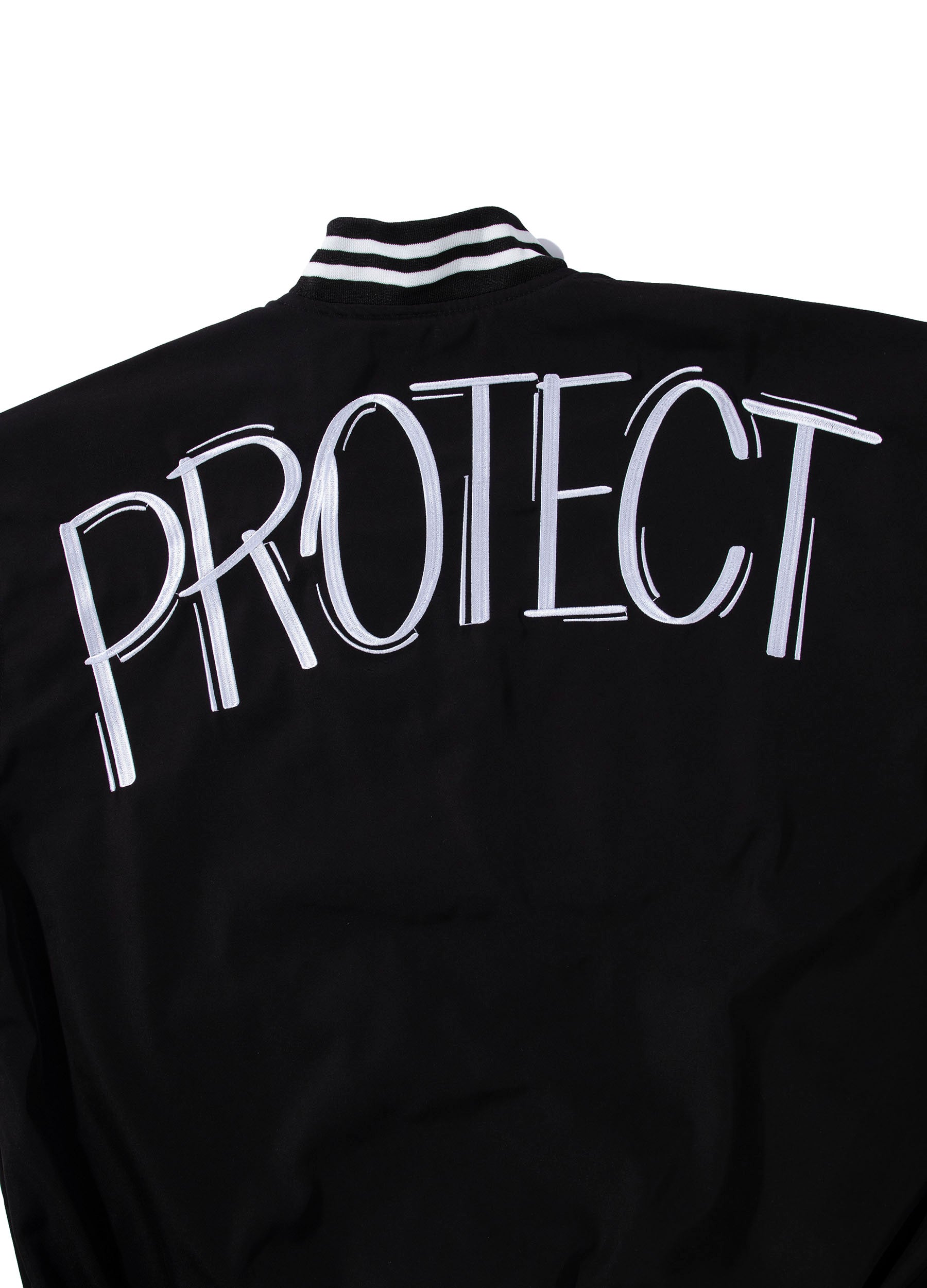 OOLA Unisex Varsity Bomber Baseball Jacket Endangered Animal Protection Theme Coat