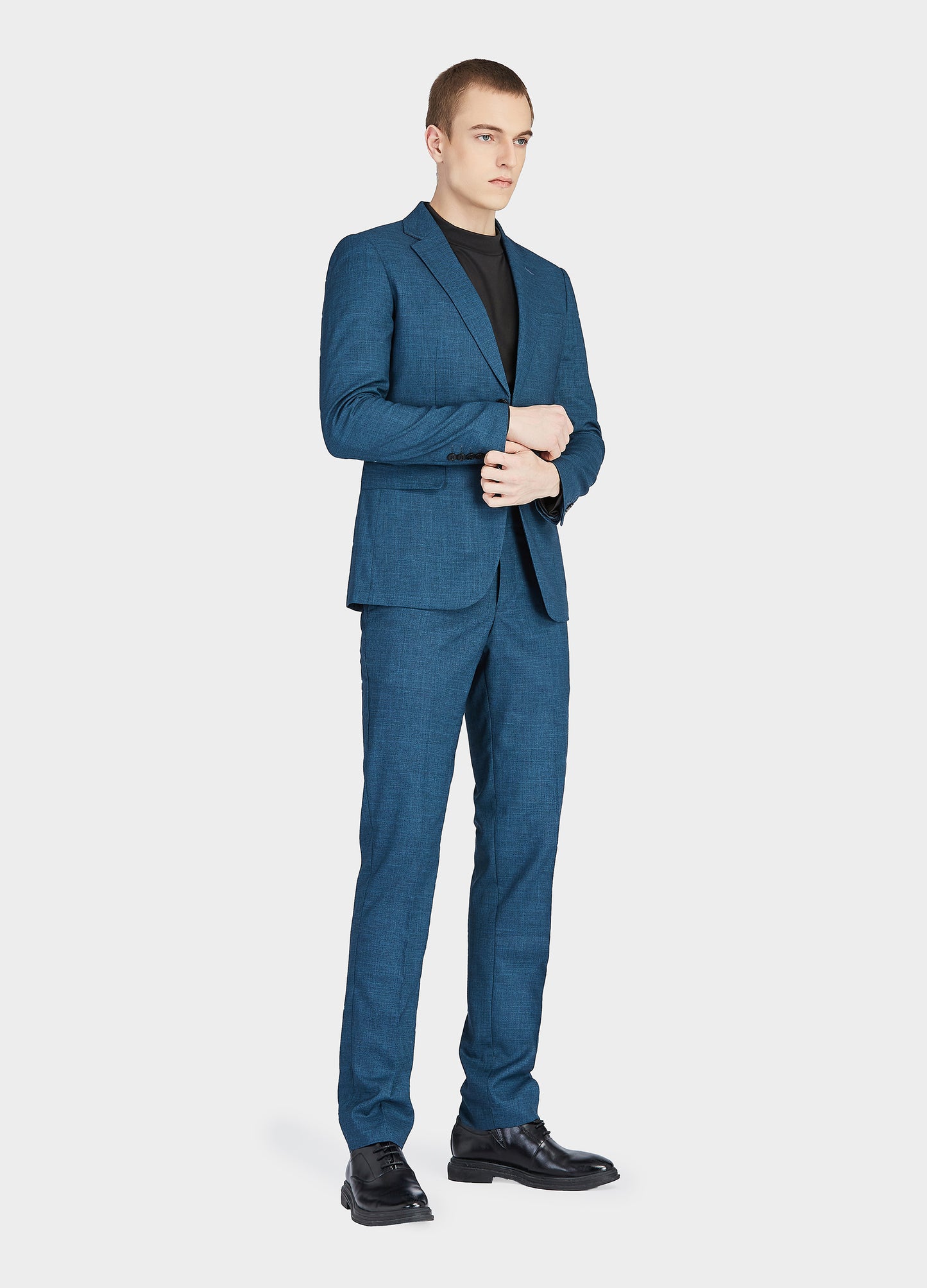 1PA1 Men's 2 Pieces Slim Fit Suit Set Two Buttons Jacket & Pants