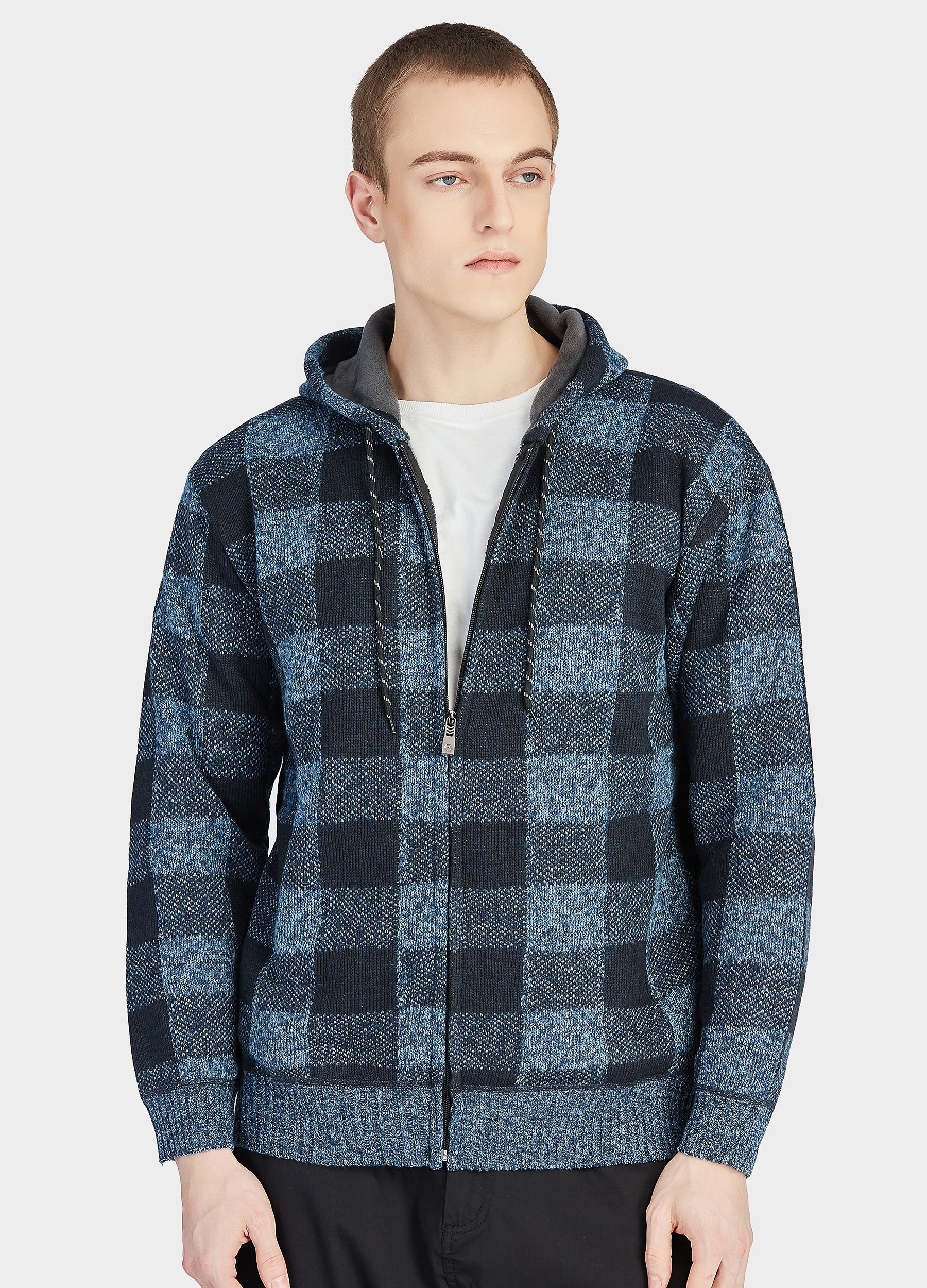 mens fleece hoodie zip up