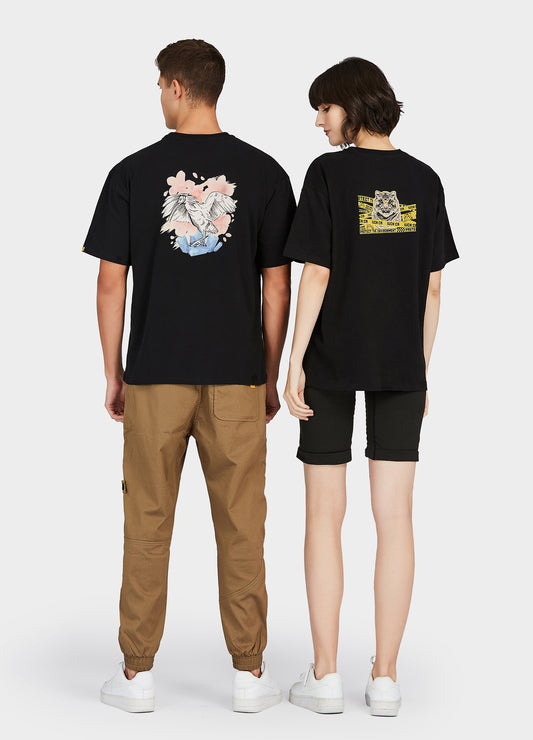 OOLA Unisex 100% Cotton T-Shirt Short Sleeve Couple T Shirts