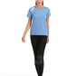 4POSE Women's Latest Summer QUICK Dry Tound Neck Stretch Blue Training Tee