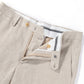1PA1 Men's Linen Khaki Jacket Trousers 2-Pieces Suit Set