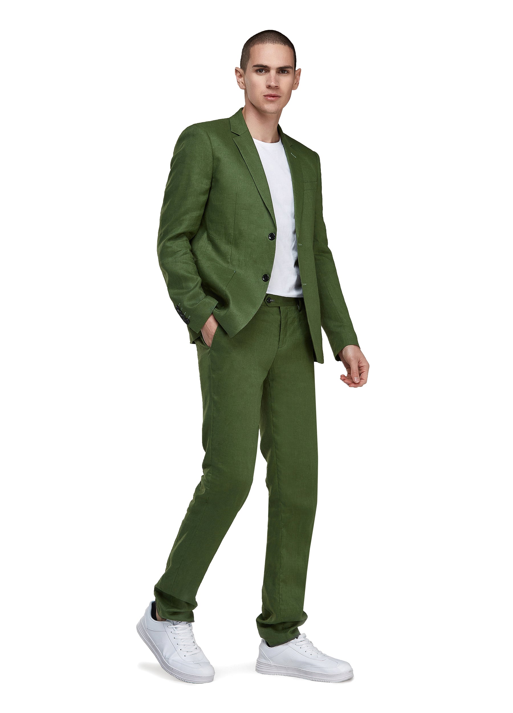 How to Style the Men's Green Linen Suit