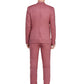 1PA1 Men's Linen Red Jacket Trousers 2-Pieces Suit Set