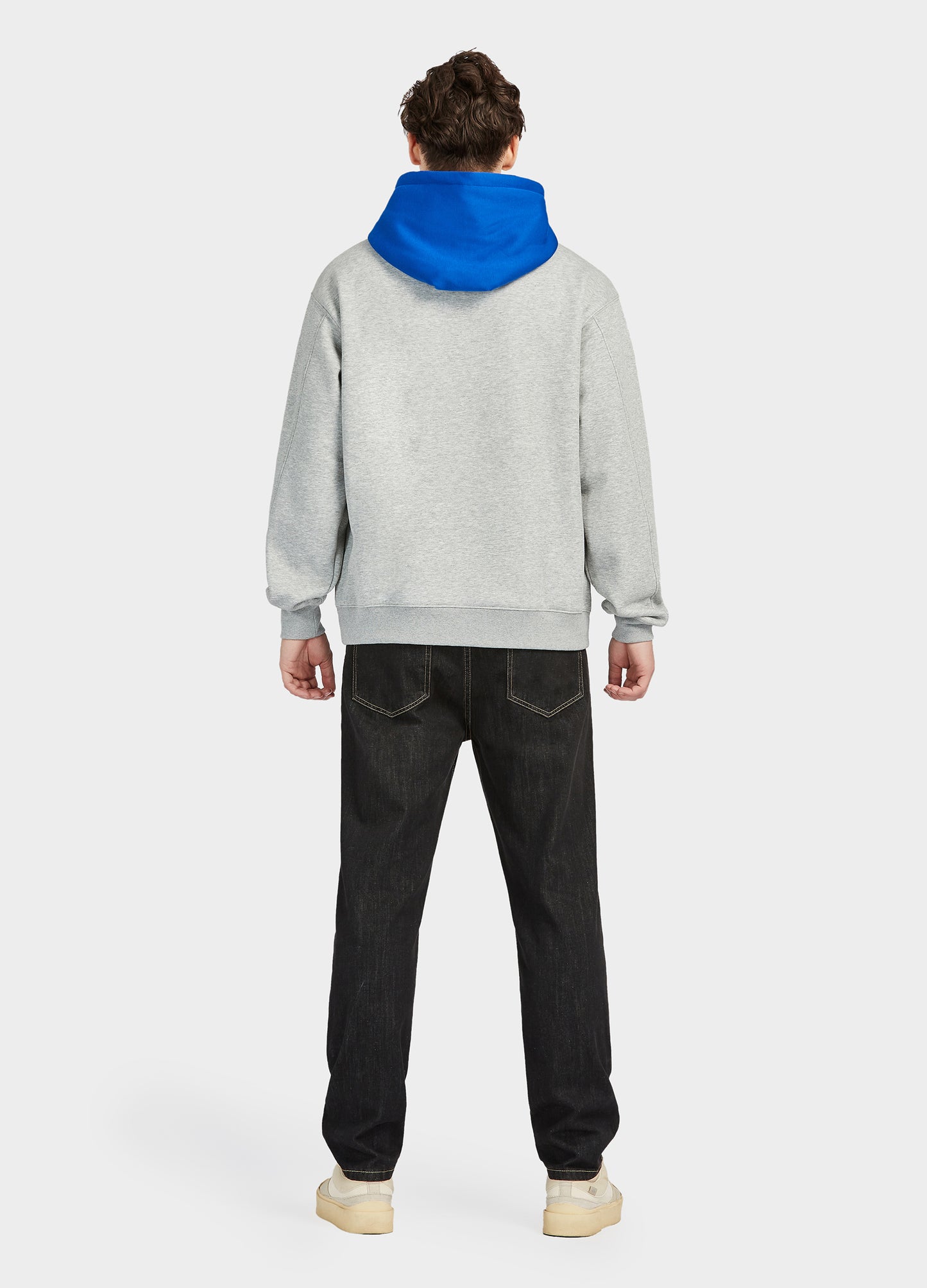 Finepeek Men's Color Block Fleece Hoodie Sweatshirt