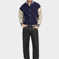 Finepeek Unisex Detachable Hooded Baseball Jacket