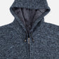 1PA1 Men's Zip Up Fleece Hooded Jacket Casual Hoodie Sweatshirt Coat