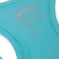 4POSE Women's Racerback Stretch Sleeveless Blue Sport Tank Top