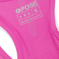 4POSE Women's Summer Racerback Breathable Stretch Sport Tank Top-Rose red