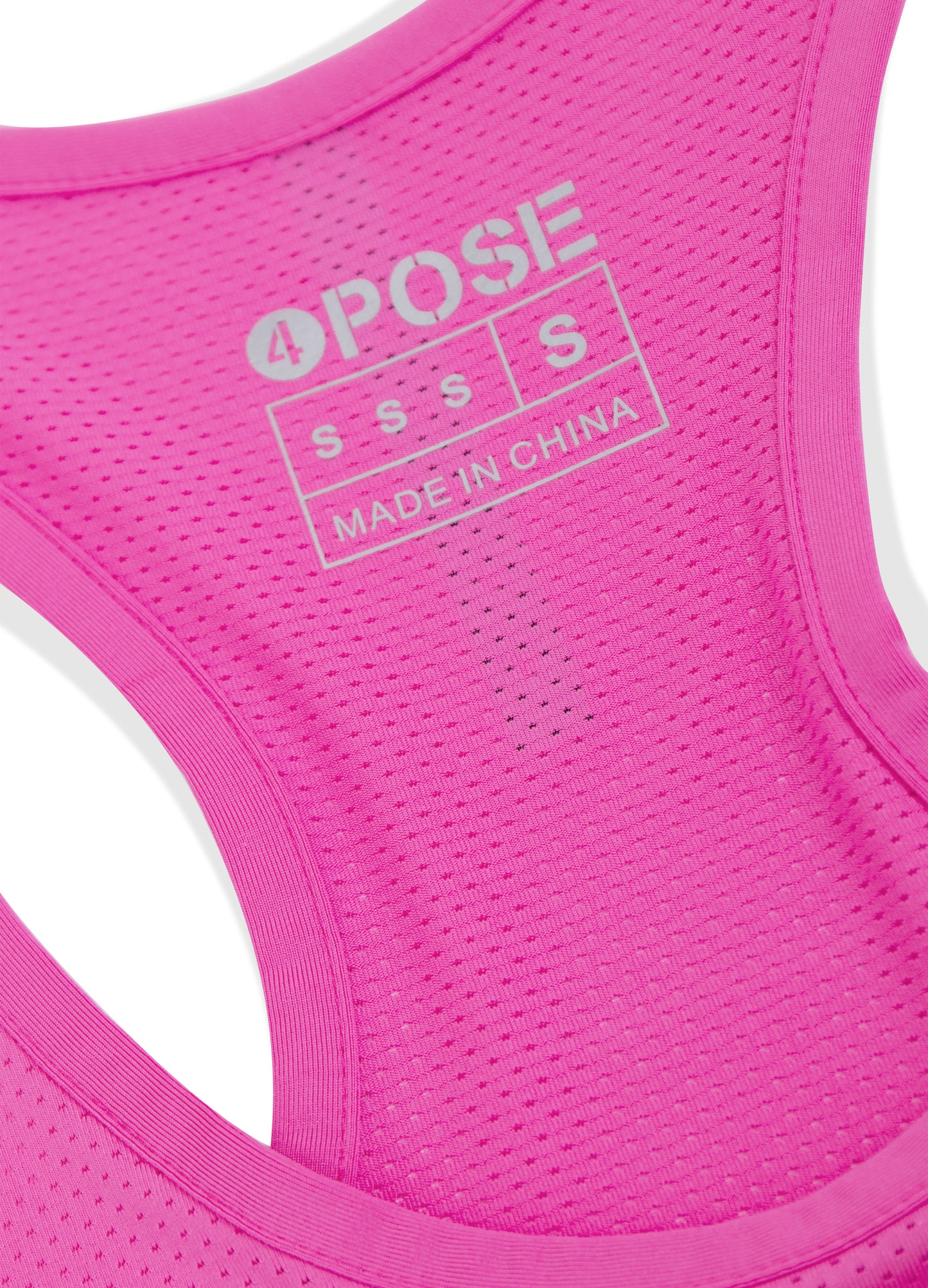 4POSE Women's Summer Racerback Breathable Stretch Sport Tank Top-Rose red