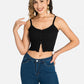 MECALA Women's Button Down Rib knit Cami Top (Clearance)