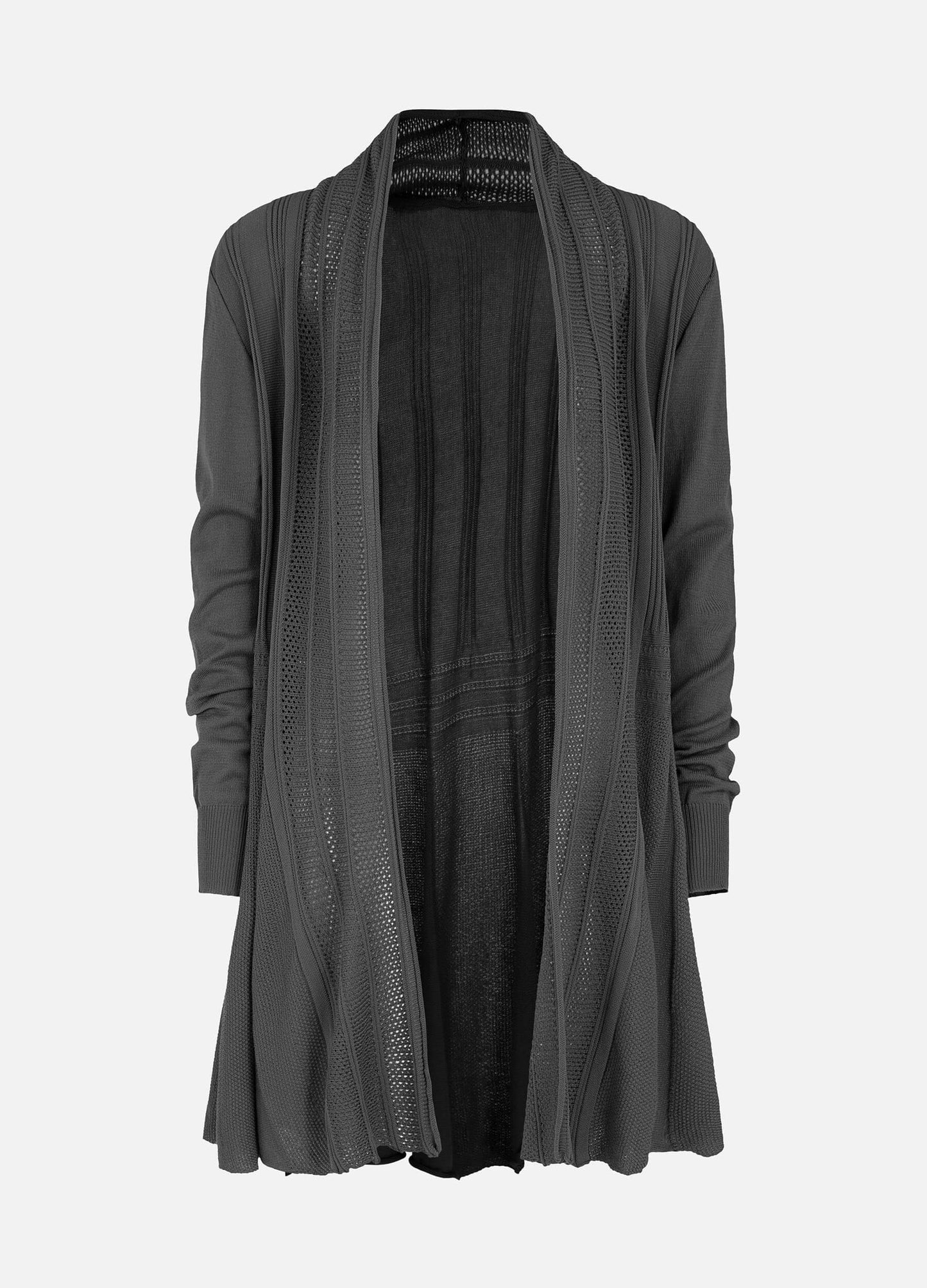 MECALA Women's Long Sleeve Black Cardigan