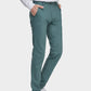 Men's Fall Straight Leg Zip Fly Button Closure Slant Pocket Casual Trousers-Matcha
