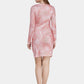 Tie Dye Print Short Pink Bodycon Dress