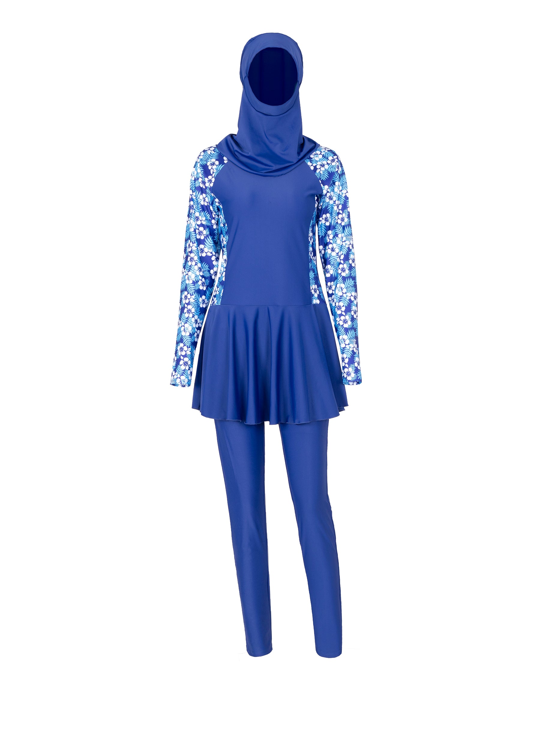 4POSE Women’s Floral Design Sleeve Full Body Burkini Hijab 3-Piece ...